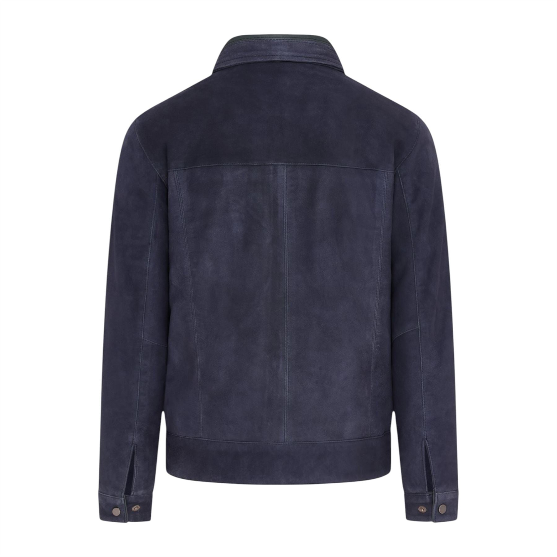 Mens Retro Classic Suede Leather Harrington Biker Jacket - Bryne - Image 23