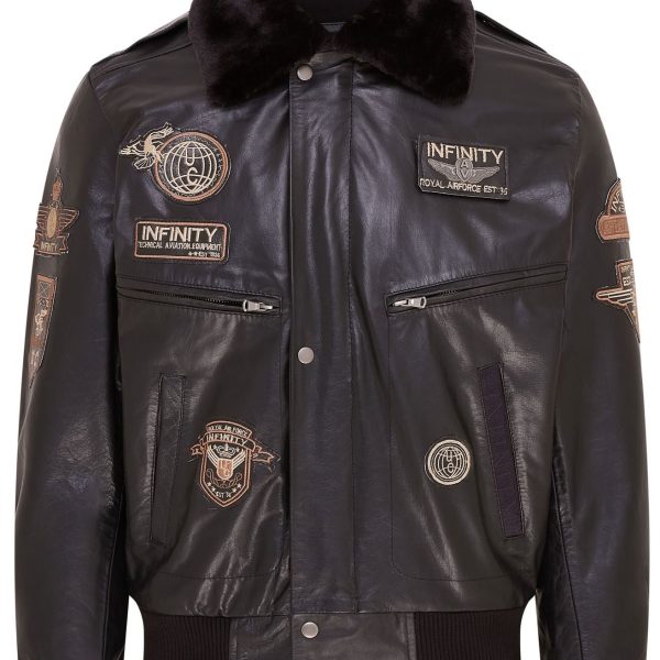 Mens Leather US Air Force Bomber Jacket- Lieksa