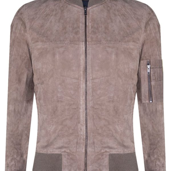 Mens Suede MA-1 Bomber Jacket-Cosham