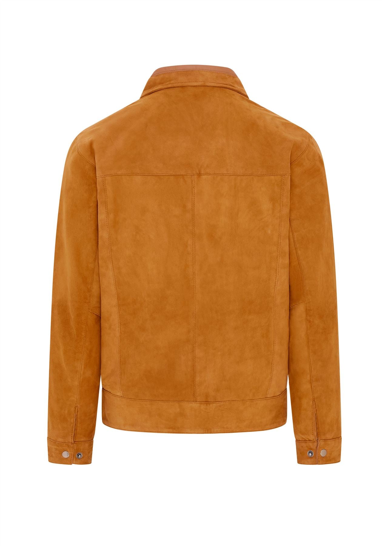 Mens Retro Classic Suede Leather Harrington Biker Jacket - Bryne - Image 4