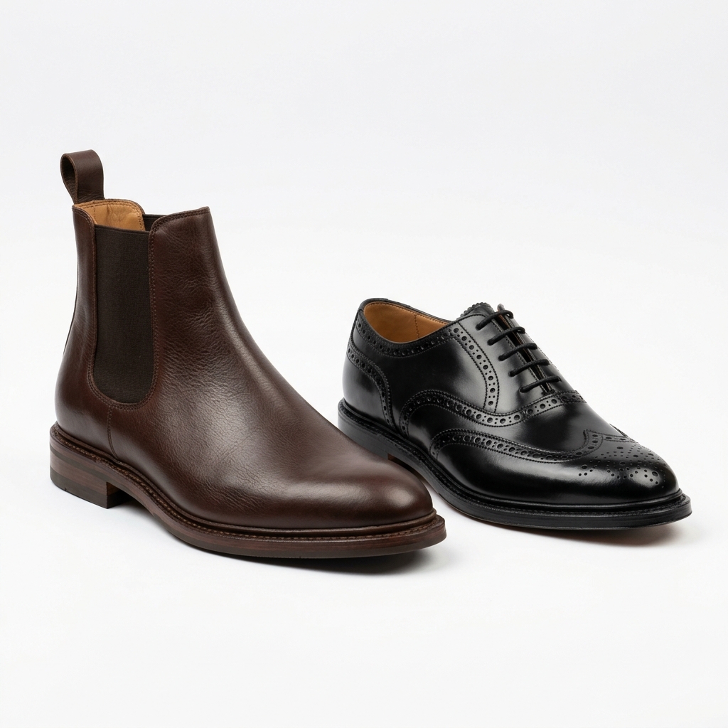 Goodyear-Welted Leather Chelsea Boots vs. Classic Brogues: The British Footwear Guide