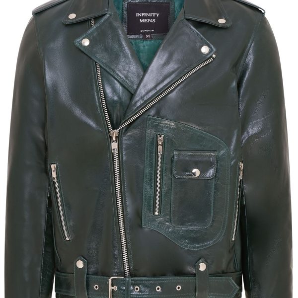 Mens Cow-Hide Biker Brando Jacket - Pargas